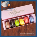 Matt Laminierung Rosa Druck Macarons Papierkiste (CMG-Kuchenbox-017)